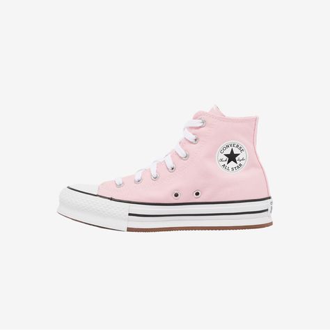 Pale Pink Converse, White And Pink Converse, Aesthetic Pink Shoes, Dollette Shoes, Preppy Converse, Baby Pink Converse, Pink Converse Shoes, Light Pink Converse, Pink Chuck Taylors