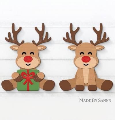 Cricut Christmas Decor, Svg Christmas Ornaments, Christmas Ornaments Svg, Christmas Reindeer Decorations, Reindeer Craft, Ornament Svg, Reindeer Ornaments, Gnome Christmas, Christmas Wood Crafts