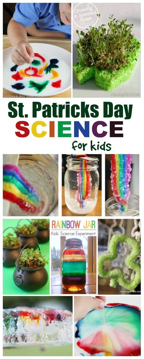 Amazing Science Experiments, Science For Toddlers, Spring Art Projects, March Activities, St Patricks Day Crafts For Kids, St Patrick Day Activities, Kid Experiments, St Patrick's Day Crafts, Saint Patties