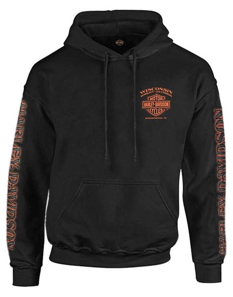 Harley Davidson Store, Harley Davidson Hoodie, Harley Davidson Gifts, Eagle Graphic, Motor Harley Davidson Cycles, Harley Davidson Men, Shield Logo, Full Zip Hoodie, Long Sleeve Pullover