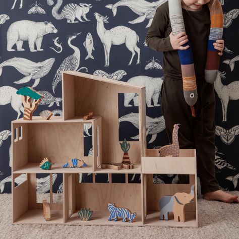 ferm LIVING Miniature Funkis House | AmbienteDirect Tent Fort, Ferm Living Kids, Home Objects, Storage House, Professional Decor, Play Spaces, Safari Theme, Kids Room Ideas, Stunning Wallpapers