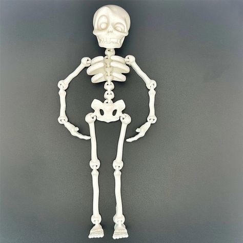 https://3dprintedornaments.myshopify.com Articulated Skeleton, 3d Printed Halloween, Halloween Displays, The Skeleton, Halloween Prints, Intricate Details, Halloween Themes, 3d Printed, Skeleton