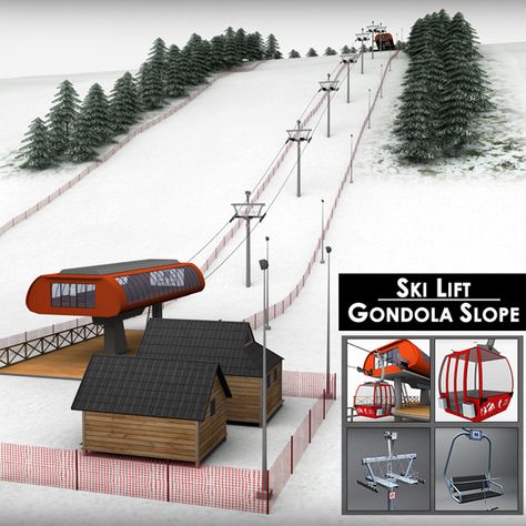 Ski slope lift gondola mountain large pack #lift, #slope, #Ski, #gondola Ski Lift Chair, Ski Gondola, Gondola Lift, Ski Slope, Christmas Village Sets, Diy Christmas Village, Christmas Village Display, Village Display, Ski Slopes