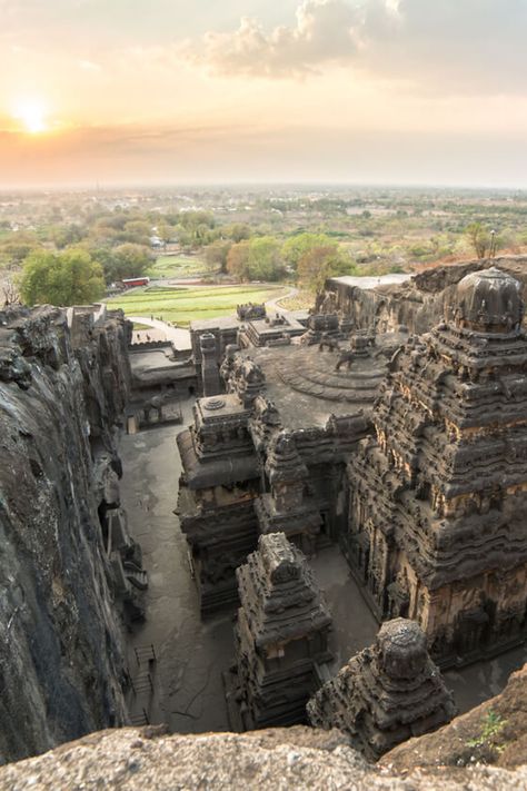 Buddhist Caves Ajanta, Ajanta Ellora Caves Paintings, Ajanta And Ellora Caves, Ellora Caves Photography, Great Stupa At Sanchi, Kailasa Temple, Ajanta Ellora, Ellora Caves, Ajanta Caves