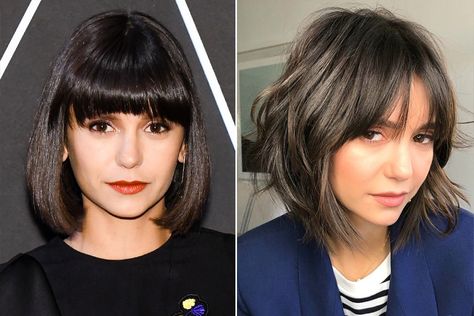 Must-See Celebrity Hair Changes Nina Dobrev Hair, New Cuts, Hair Change, Short Hair Highlights, Shaggy Short Hair, Hearts On Fire, Celebrity Hair, Bright Blonde, Playing With Hair