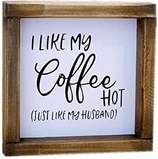 Coffee Signs For Kitchen, Signs For Kitchen, Funny Coffee Signs, Diy Farmhouse Ideas, Cuadros Diy, Tray Signs, Husband Funny, Farmhouse Coffee Bar, Coffee Bar Decor