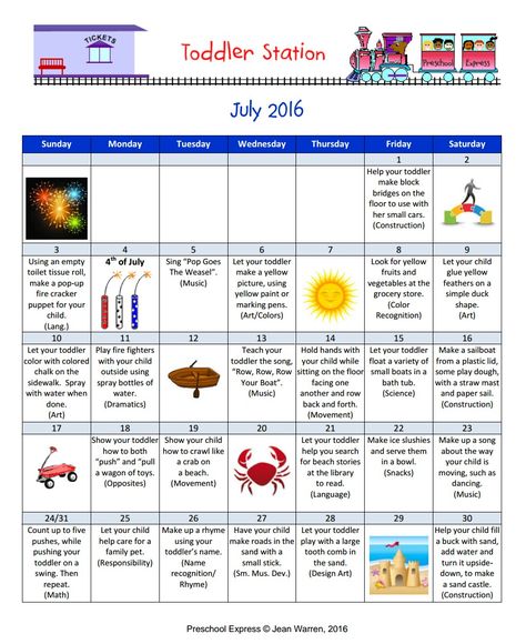 July Lesson Plans Preschool, July Lesson Plans For Toddlers, Preschool Creative Art, Infant Lesson Plans, Toddler Lessons, Lesson Plans For Toddlers, Preschool Planning, Preschool Lesson Plans, Preschool Themes