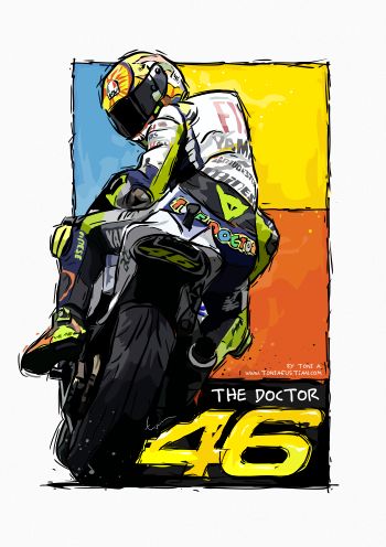 Valentino Rossi Logo, Vr46 Valentino Rossi, Motogp Valentino Rossi, Motorcycle Artwork, Bike Drawing, Valentino Rossi 46, Artistic Wallpaper, Bike Stickers, Bike Photoshoot