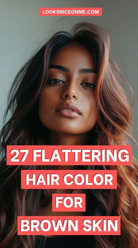 Whether you’re after a subtle change or bold statement, these hair colors – from caramel ombre to jet black – are perfect for highlighting brown skin. #CaramelHair #BrownSkinHairInspo #JetBlackHair Black To Brown Ombre Hair, Black Hair Caramel Highlights, Black Hair With Brown Highlights, Caramel Ombre Hair, Hair Color For Brown Skin, Caramel Ombre, Brown Ombre Hair, Perfect Hair Color, Jet Black Hair