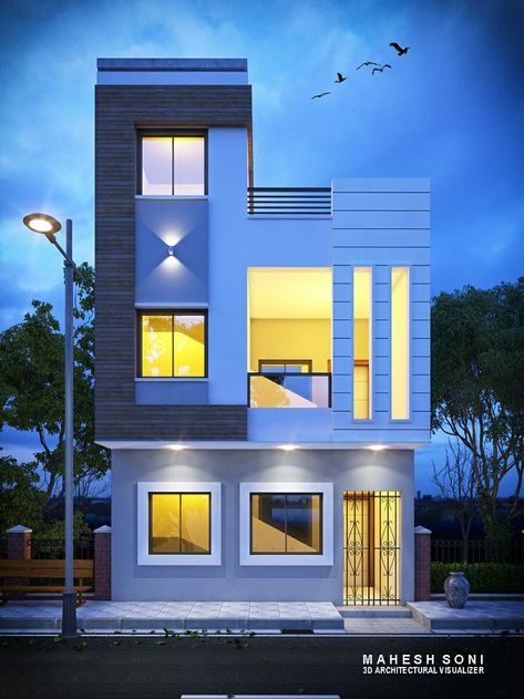 Simple Elevation Design, Simple Elevation, Exterior Design Architecture, Exterior Elevation, House Outer Design, Small House Elevation, Small House Front Design, Small House Design Exterior, Small House Elevation Design