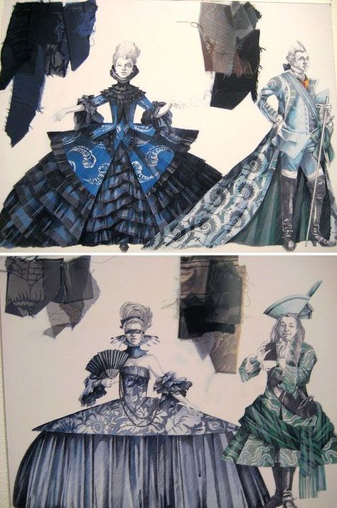 Costume Portfolio, Costume Renderings, Convent Garden, Jonathan Kent, Costume Design Sketch, Paul Brown, Fashion Sketchbook, Theatre Costumes, Ballet Costumes