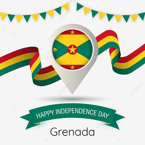 Grenada 50th Independence, Grenada Independence, Corporate Backdrop, Kenya Independence Day, Location Vector, Pin Illustration, Grenada Caribbean, Grenada Flag, Independence Day Background