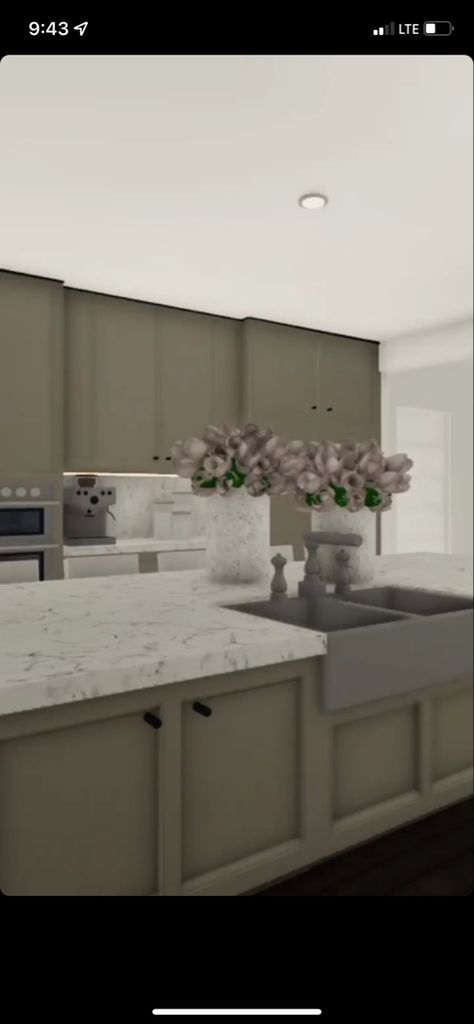 Kardashian Bloxburg House, Bloxburg Custom Chair, Detailed Bloxburg, Realistic Bedroom Bloxburg, Detailed Bloxburg House, Realistic Bloxburg Kitchen, Realistic Bloxburg House Interior, Bloxburg Realistic Kitchen, Bloxburg Modern Kitchen