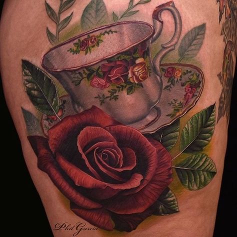 Tea Cup Tattoo, Teapot Tattoo, Tea Tattoo, Teacup Tattoo, Cup Tattoo, Bookish Tattoos, Mark Tattoo, Party Tattoos, Tasteful Tattoos