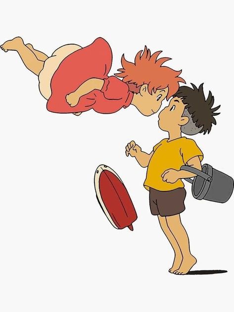 Ponyo Anime, Ghibli Tattoo, Japan Tattoo Design, Ghibli Artwork, Studio Ghibli Movies, Studio Ghibli Art, Art Tools Drawing, Block Art, Ghibli Art