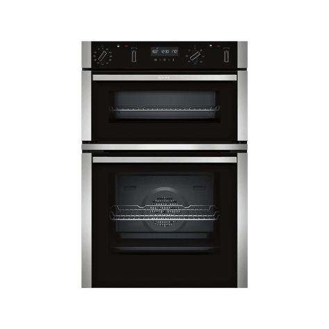 Neff H888xW594xD550 Built In Pyrolytic Double Oven | Wren Kitchens Neff Oven, Built In Double Ovens, Smart Oven, Halogen Light, Stainless Steel Oven, Conventional Oven, Range Cooker, Oven Cleaning, Built In Ovens