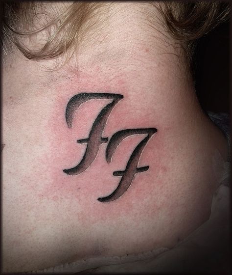 foo fighters tattoo at DuckDuckGo Foo Fighters Logo Tattoo, Foo Fighters Tattoo, Rock Tattoos, Fighter Tattoo, Tat Inspiration, Tattoos Henna, Rock Tattoo, Writing Tattoos, Sketchbook Inspo