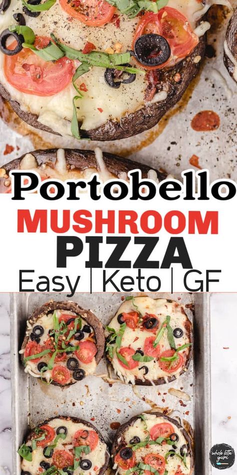 If you're a fan of pizza (who isn't!) but want a healthier, low-carb option then our portobello mushroom pizza recipe is a must-try! It's flavorful with its melty cheese and yummy toppings, it's a pizza that's good for you and definitely a Whole Lotta Yum! Mushroom Pizza Portobello, 2025 Recipes, Portobello Mushroom Pizza, Portobello Pizza, Whole Lotta Yum, Mushroom Pizza Recipes, Ketogenic Meals, Ketosis Diet Recipes, Keto Mushrooms