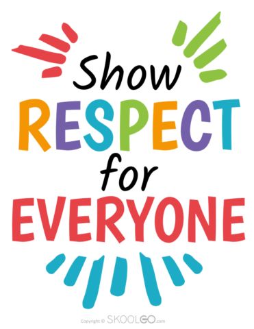 Respect Quotes For Students, Respect Classroom Poster, Respect Posters For Classroom, Reading Motivation For Kids, Respect Bulletin Board Ideas, Respect Poster Ideas, Respect Bulletin Boards, Choose Respect, Motivational Posters For School