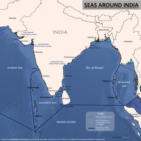 Indian Ocean Map, Bay Of Bengal, Cute Easy Doodles, India Map, Easy Doodles, Arabian Sea, India And Pakistan, Sea And Ocean, Indian Ocean