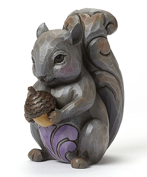 Look at this Woodland Squirrel Figurine on #zulily today! Woodland Squirrel, Squirrel Home, Squirrel Pictures, Squirrel Figurine, Simple Wood Carving, Squirrel Girl, Ceramic Art Sculpture, Deez Nuts, Tanah Liat