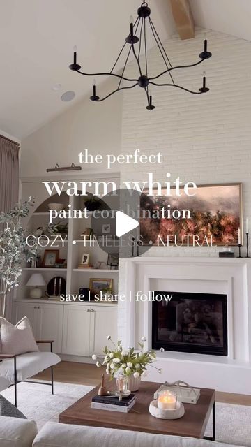 Leah White on Instagram: "The dreamiest warm white color combination to SAVE 🤍👏🏻

Benjamin Moore White Dove + Ballet White has created the perfect balance of trending and timeless in my home. I spent a LOT of time and money testing colors, and this one was absolutely perfect for us! 🙌🏻

White Dove is an extremely popular shade with so many inspirational photos, but that was not the case for Ballet White! I definitely had to go with my gut, and I think it paid off! 

✨Money Saving Tip - we saved money by using the same color on our walls, ceiling, and trim work and using different sheens of paint. You will get a designer look and subtle color difference, while saving money! 
✨I ALWAYS recommend testing colors in your space before selecting, since there are so many variables that can ca Ballet White Benjamin Moore Cabinets, Ballet White Benjamin Moore Walls, Best Benjamin Moore Whites, Ballet White Walls, Benjamin Moore White Dove Kitchen, Bm White Dove Walls, Arched Built Ins, White Dove Trim, White Dove Walls