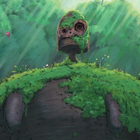 𝒄𝒂𝒔𝒕𝒍𝒆 𝒊𝒏 𝒕𝒉𝒆 𝒔𝒌𝒚 Oga Kazuo, Laputa Robot, Ghibli Core, Ghibli Background, Mononoke Hime, Art Studio Ghibli, Ghibli Museum, Personajes Studio Ghibli, Free To Use Images