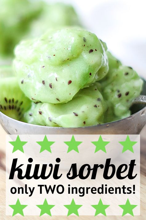 Dried Kiwi Recipe, Kiwi Sorbet Recipe, Kiwi Fruit Recipes, Dessert Kiwi, Kiwi Snacks, Kiwi Recipe, Kiwi Sorbet, Kiwi Dessert, Dried Kiwi