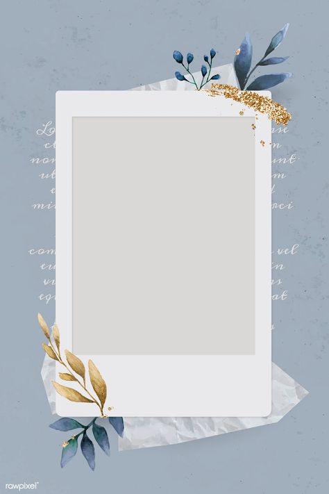 Christmas decorated blank instant photo frame vector | premium image by rawpixel.com / Adj Instant Photo Frame, Polaroid Picture Frame, Frame Edit, Christmas Photo Frame, Grid Wallpaper, Polaroid Template, Instant Photo, Instagram Photo Frame, Polaroid Frame