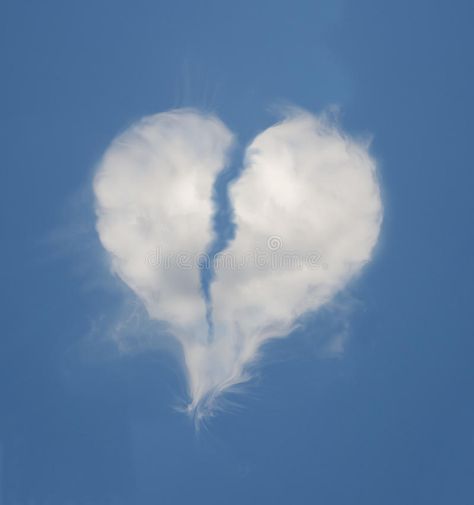 Broken heart shaped cloud. Against blue sky #Sponsored , #ADVERTISEMENT, #ad, #heart, #sky, #blue, #Broken Blue Sky Illustration, Heart Sky, Broken Clouds, Heart Cloud, Roses And Hearts, Sky Illustration, Shattered Heart, Photoshop Backgrounds Backdrops, Sky Images