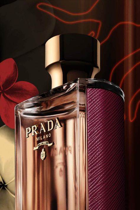 The Prada woman is not one, she is many. At the heart of La Femme Prada Intense, tuberose, ylang-ylang and patchouli create combinations of notes that accentuate the endless facets of the Prada woman. Prada Perfume, Cosmetic Skin Care, Ylang Ylang, The Endless, Flask, Beauty And Personal Care, Barware, Prada, Perfume Bottles