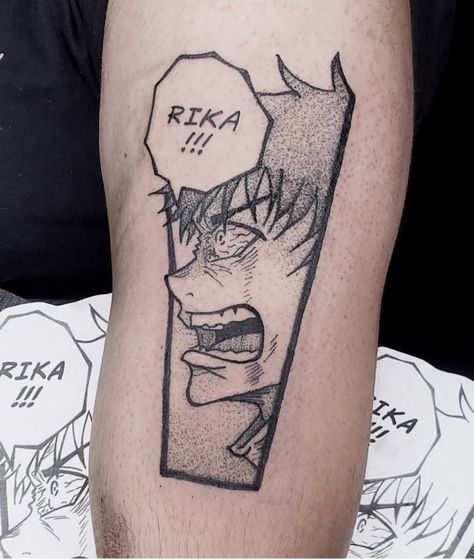 Yuta Tattoo Jjk, Yuta Tattoo, Jjk Tattoo, Yuta Jjk, Yuta Okkotsu, Anime Tattoos, Geometric Tattoo, Orlando, Embroidery Designs