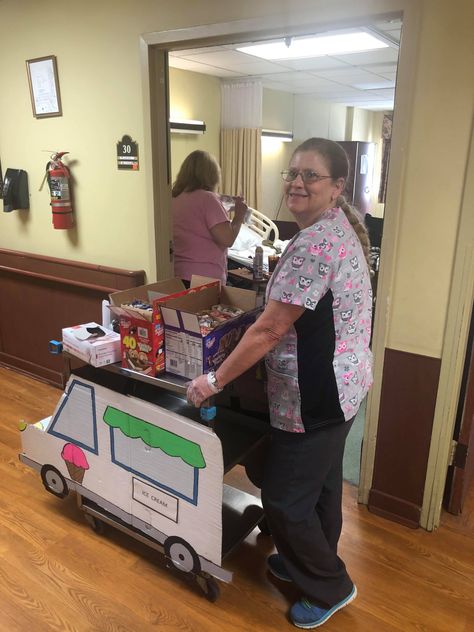 Nursing Home Theme Days, Activities Cart For Seniors, Assisted Living Appreciation Week, Activity Cart Nursing Home, Ideas For Elderly Activities, National Assisted Living Week Ideas, Nursing Home Week Ideas For Residents, Senior Living Activities Nursing Homes, Resident Activity Ideas Nursing Home