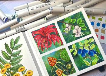 Art Markers Drawing, Markers Drawing Ideas, Bottle Drawing, Nature Background Images, Marker Paper, Alcohol Bottles, Book Drawing, Marker Drawing, Alcohol Markers