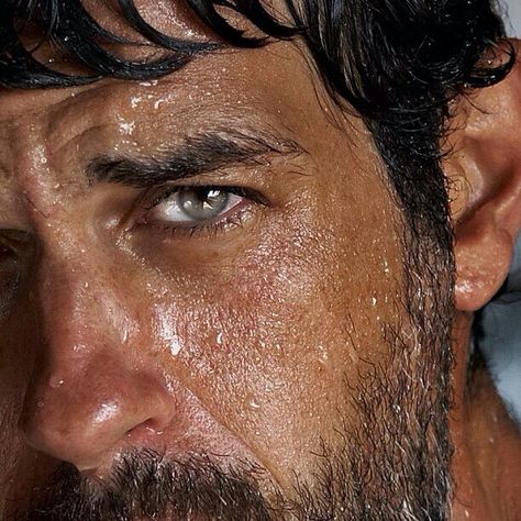 The Wildcats captain can be one intense man. Dark Hair Light Eyes, Jeep Guys, Blue Green Eyes, Make Up Inspo, Light Eyes, Mma Fighters, Face Hair, Skin Texture, Hair And Beard Styles