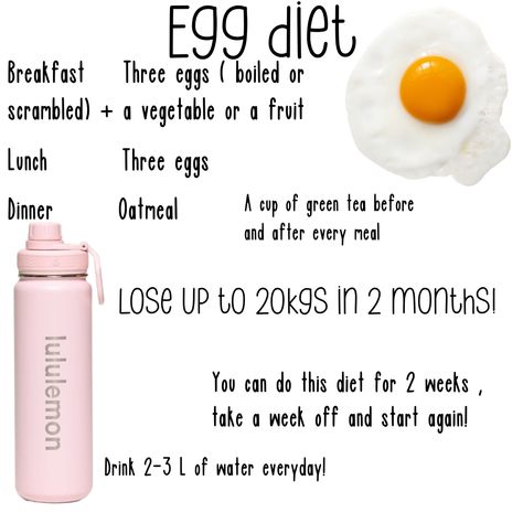 Egg  lululemon water bottle  diet Food Calories List, Fruit Lunch, Diet Tracker, Diet Inspiration, Diet Breakfast, Healthy Food Dishes, Low Cal Recipes, Egg Diet, Healthy Food Motivation