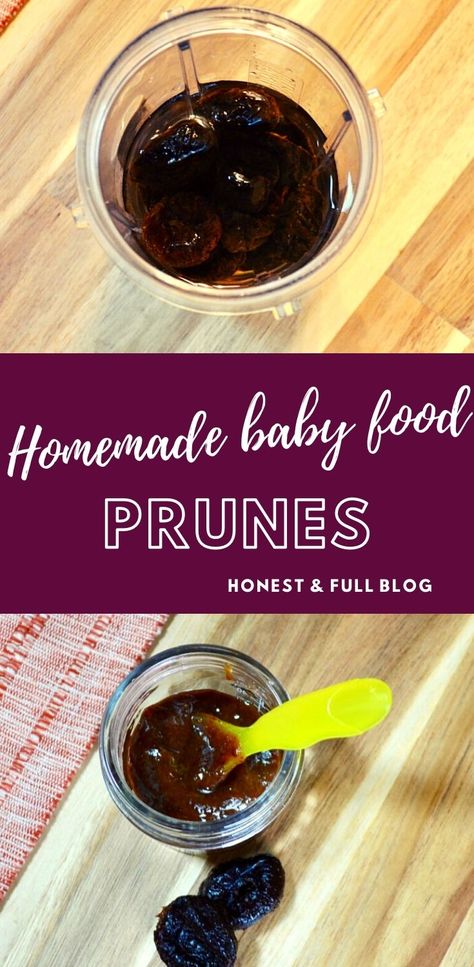 Prune Puree Recipes, Prune Puree, Stewed Prunes, Meat Baby Food, Prune Recipes, Baby Recipe, Easy Baby Food Recipes, Infant Feeding, Baby Puree Recipes