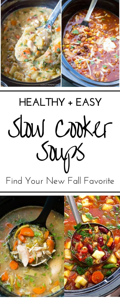 Slow Cooker Soups And Stews, Vegetable Soup Chicken, Slow Cooker Soup Recipes Healthy, Healthy Crockpot Soup, Easy Crockpot Soup, Slow Cooker Soups, Crockpot Soups, Fall Crockpot Recipes, Soup Vegetable