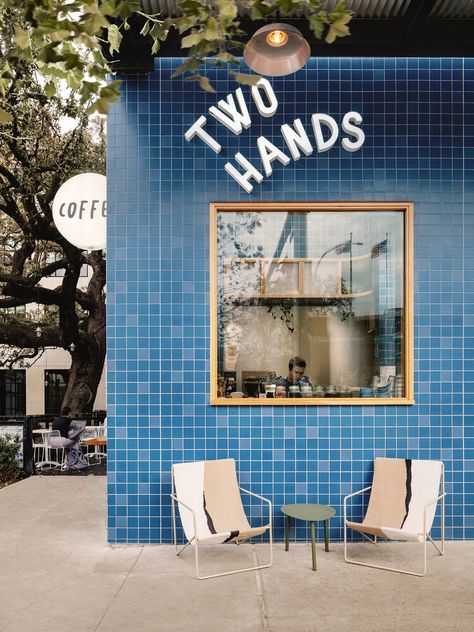 Two Hands — Chase Daniel | Architectural Photographer Sarah Carpenter, Modern Coffee Shop, Mini Cafe, Cafe Branding, Storefront Design, Cafe Shop Design, Restaurant Concept, Architectural Photographers, Modern Restaurant