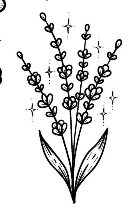 Tattoo Inspo Drawing, Lavender Flash Tattoo, American Traditional Embroidery, Simple Traditional Tattoo Outline, Easy Flash Tattoo Designs, Cool Art Drawings Ideas, Flower Linework Tattoo, Floral Tattoo Drawing, Hand Drawn Tattoos