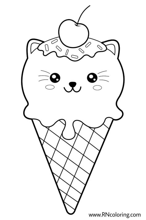 These free printable coloring pages are perfect for kids of all ages. They feature a variety of cute and cuddly ice cream characters, including ice cream cones, sundaes, popsicles, and more. Let your imagination run wild as you color these pages in any way you like.    #kawaii #icecream #coloring #pages #kids Coloring Pages Ice Cream, Chibi Coloring Pages, Ice Cream Coloring Pages, Food Kawaii, Food Coloring Pages, Printable Cute, Barbie Coloring Pages, Bunny Coloring Pages, Dragon Coloring Page