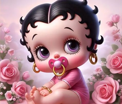 Baby Betty Boop, Diy Crafts Bookmarks, Dragonfly Dreams, Betty Boop Cartoon, Betty Boop Art, Beaded Cross Stitch, Beaded Cross, Baby Diy, Step By Step Painting