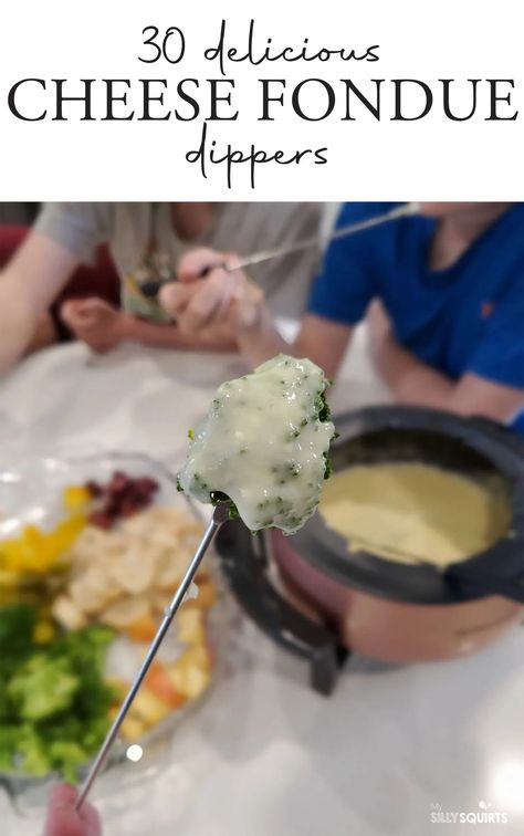 Fondue Dippers Ideas, Cheese Fondue Dippers Ideas, Cheese Fondue Dippers, Fondue Cheese, Best Cheese Fondue, Fondue Dippers, Cheese Dippers, Easy Fondue, Fondue Dinner