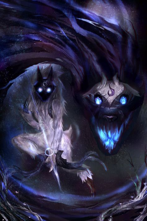 Kindred (not mine, just wanna share) Demonic Creatures, The Middle, Forest, Deviantart, Hair, Blue, Art