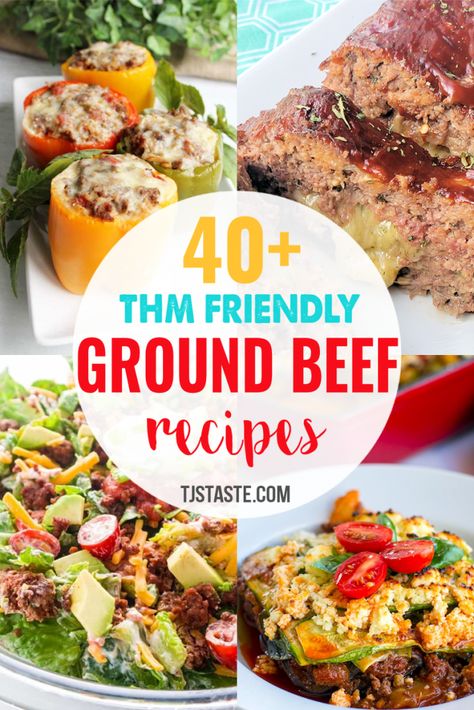 40+ THM Friendly Ground Beef Recipes• Keto • Low Carb Trim Healthy Mama Recipes Dinner, Trim Healthy Mama Recipe, Trim Healthy Mama Diet, Ground Beef Recipes Keto, Beef Recipes Keto, Thm Dinner, Healthy Tacos Salad, Trim Healthy Recipes, Trim Healthy Momma