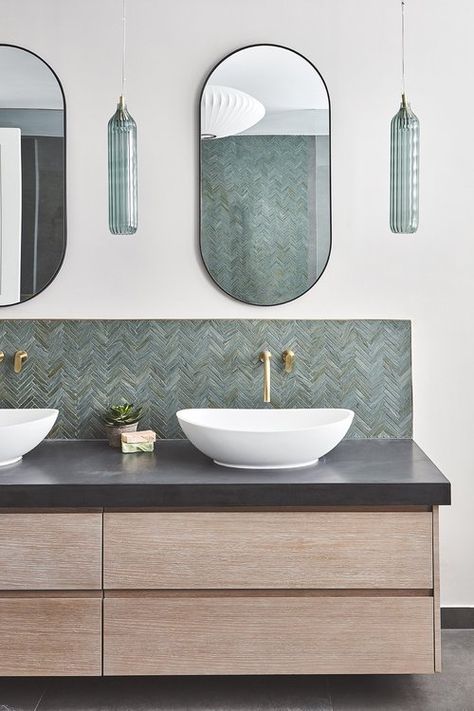 Splashback Bathroom, Victorian Terrace Extension, Bathroom Vanity And Sink, Sink Splashback, Terrace Extension, Blakes London, Bathroom Splashback, Tile Splashback, Splashback Tiles