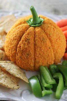 Pumpkin Shaped Cheese Ball Halloween Nibbles, Pumpkin Cheeseball, Pumpkin Shaped Cheese Ball, Pumpkin Cheese Ball Recipe, Shaped Cheese Ball, Halloween Cheese Ball, Pumpkin Cheese Ball, Halloween Food For Adults, Halloween Party Foods