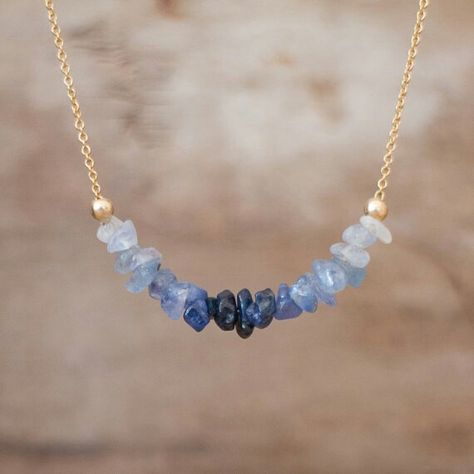 September Stone, Mrs Necklace, Sapphire Jewellery, Raw Sapphire, Raw Stone Jewelry, Sparkle Bracelet, Jewelry Editorial, Raw Crystal Necklace, Classic Bracelets