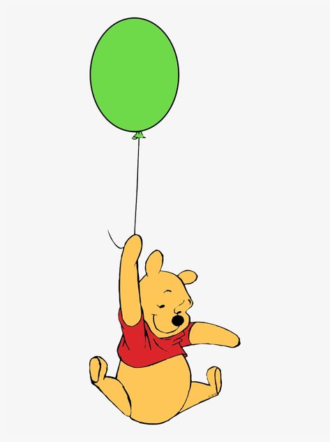 Winnie The Pooh With Balloon, Classic Winnie The Pooh With Balloon, Pooh With Balloon, Pooh Holding Balloon, Winnie The Pooh Balloon, Winnie The Pooh Png, Cartoon Wall Painting, Classic Pooh Clipart, Pooh Bebe