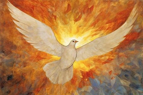 Who Is the Holy Spirit? Holy Spirit Aesthetic, Spirit Aesthetic, Marian Apparition, Jesus Artwork, Charles Spurgeon, Pentecost, God The Father, The Holy Spirit, Catholic Art